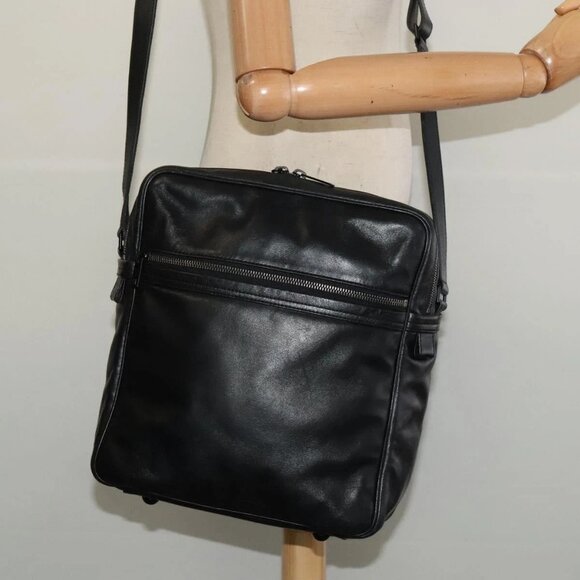 LOUIS VUITTON Monogram Difference Clarkson Bag Leather Black M92402 Auth BA4980 - Picture 3 of 16